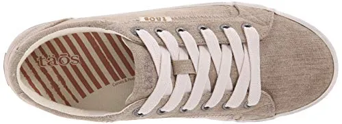 Taos Star Women's Sneaker - Iconic Style with Canvas Design for Everyday Adventures - Custom Fit Lacing and Premium Removable Footbed with Arch Support for All Day Comfort Khaki Wash 5.5 M US