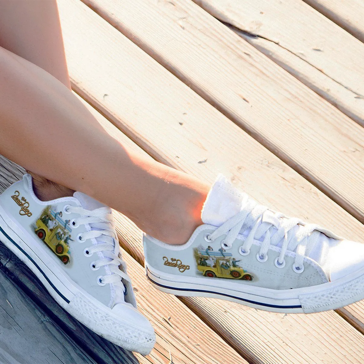 the beach boys ladies low cut sneakers