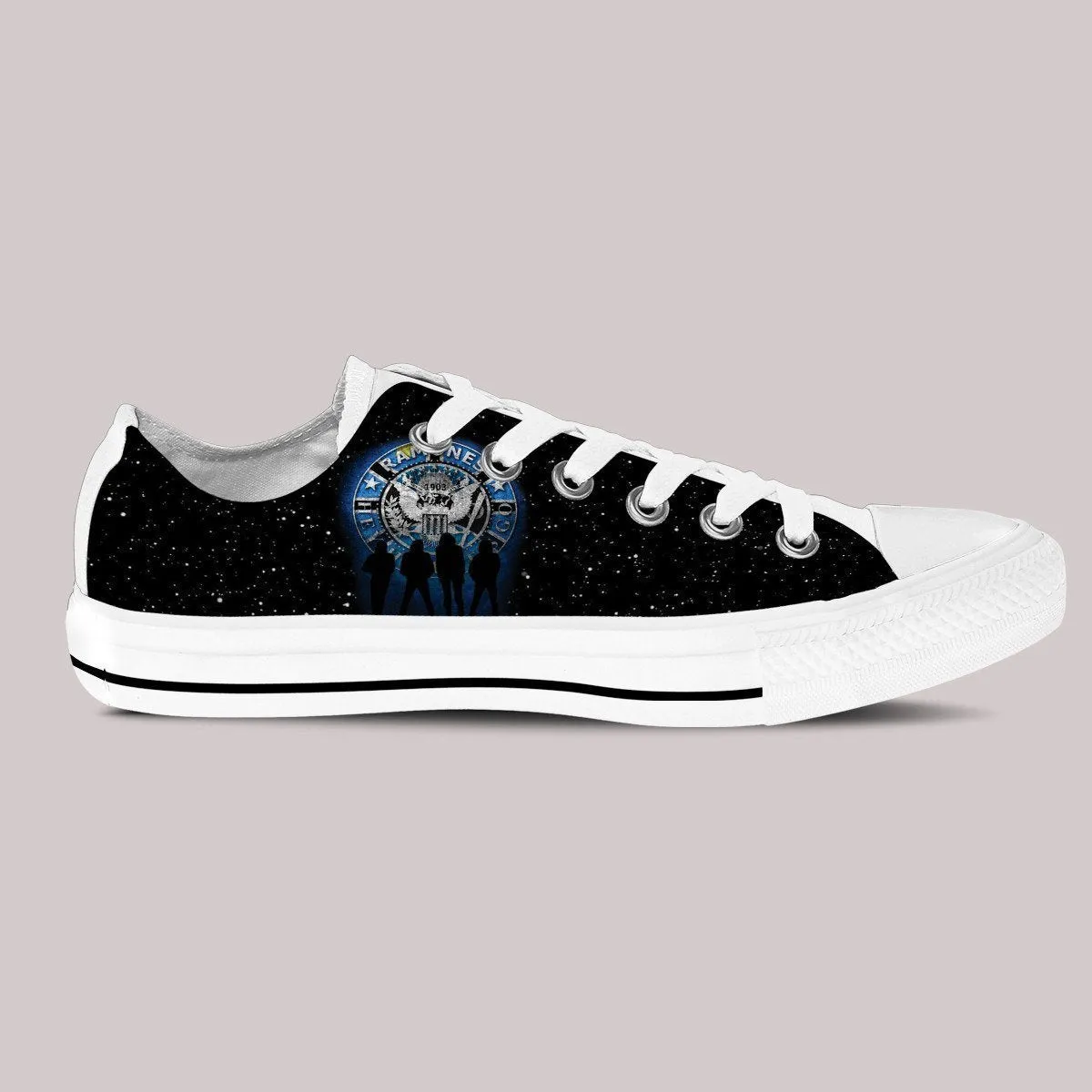 the ramones ladies low cut sneakers