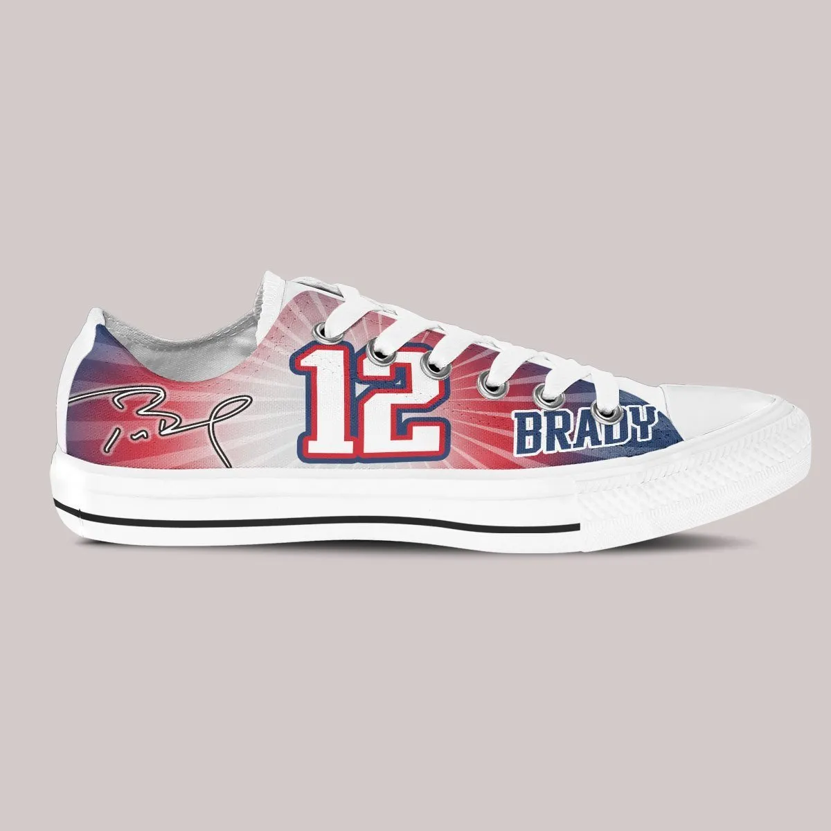 tom brady mens low cut sneakers cut