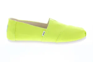 Toms Alpargata 10015259 Womens Green Canvas Loafer Flats Shoes