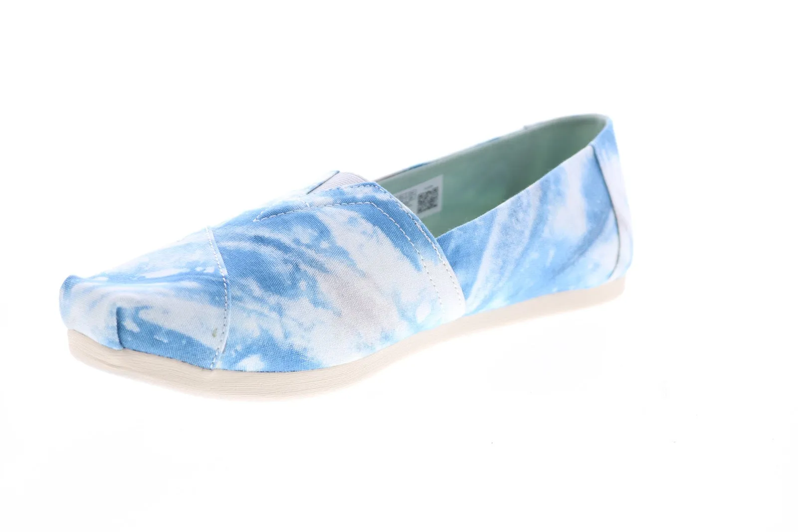 Toms Alpargata 10015752 Womens Blue Canvas Slip On Loafer Flats Shoes