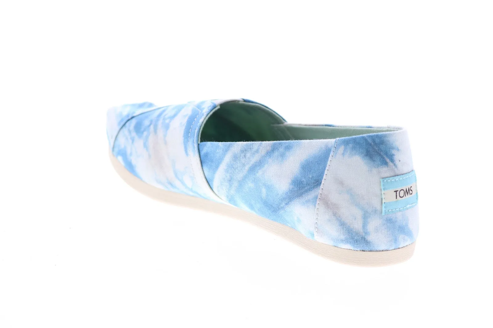 Toms Alpargata 10015752 Womens Blue Canvas Slip On Loafer Flats Shoes