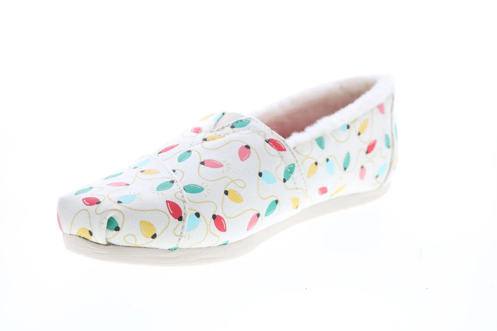 Toms Alpargata 10015760 Womens Beige Canvas Slip On Loafer Flats Shoes