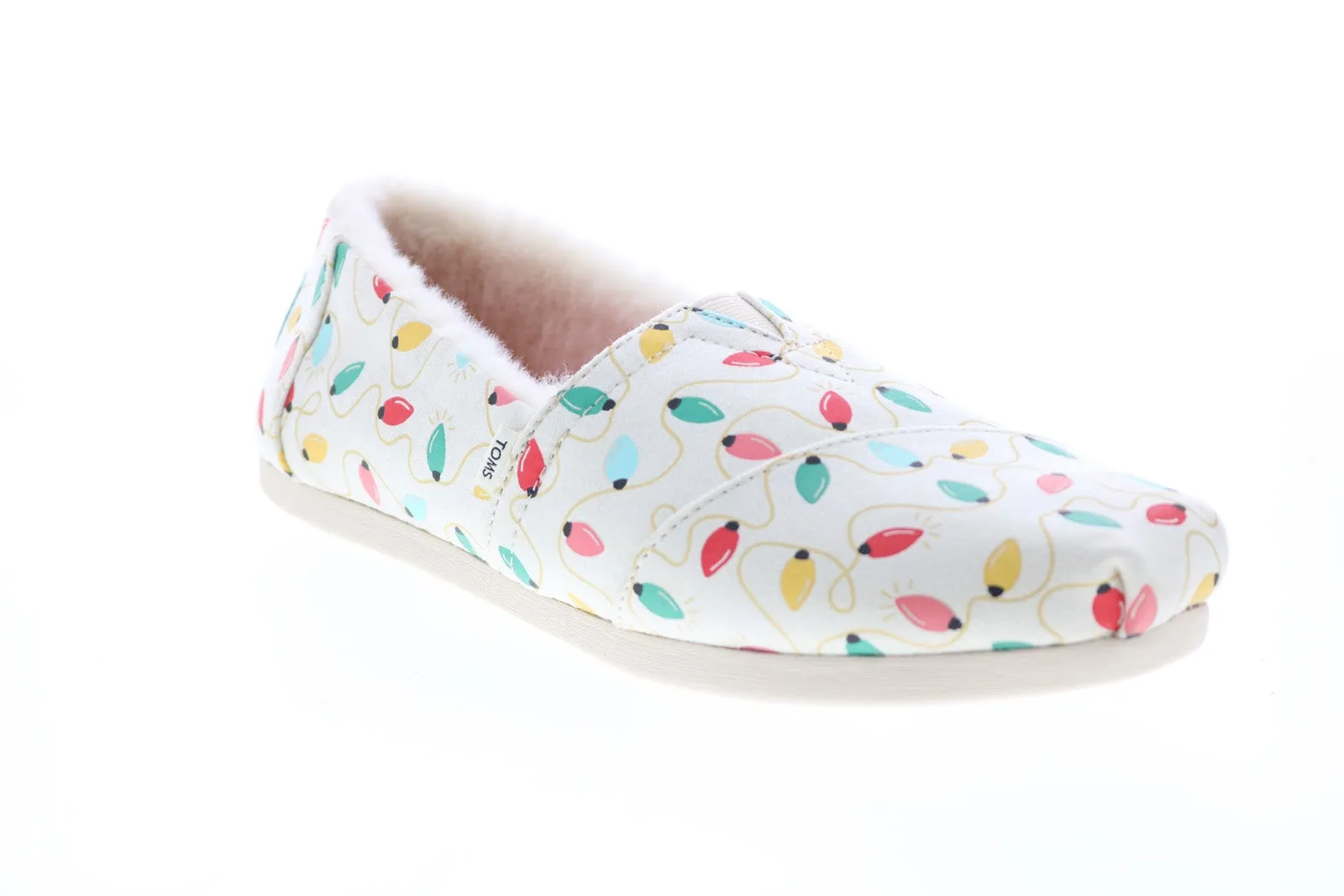 Toms Alpargata 10015760 Womens Beige Canvas Slip On Loafer Flats Shoes