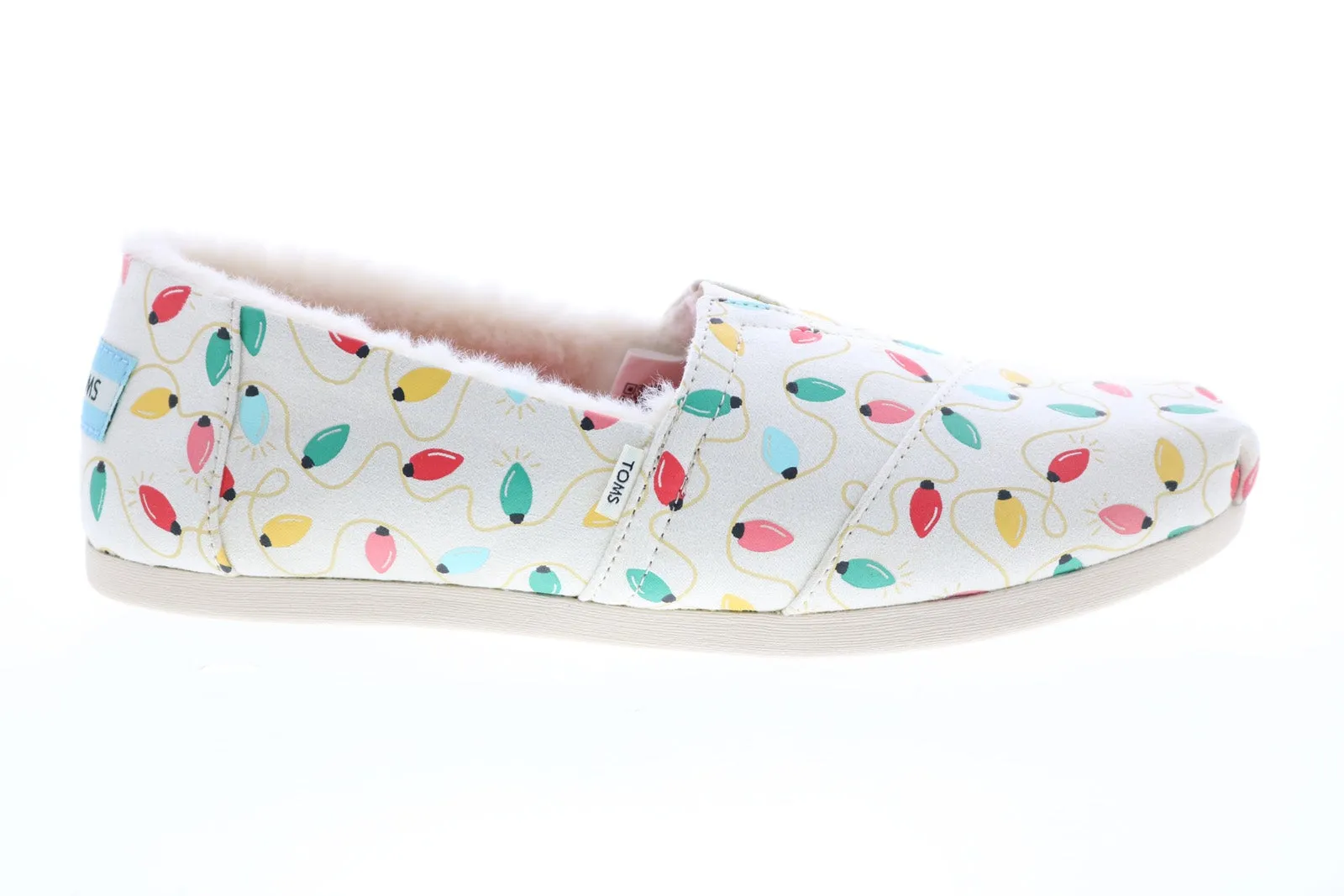 Toms Alpargata 10015760 Womens Beige Canvas Slip On Loafer Flats Shoes