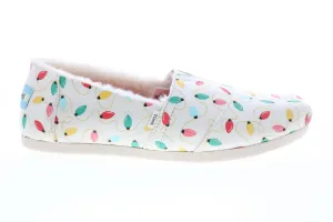 Toms Alpargata 10015760 Womens Beige Canvas Slip On Loafer Flats Shoes