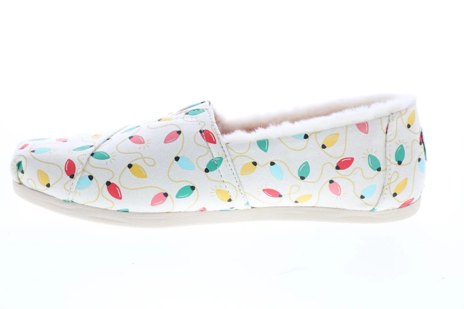 Toms Alpargata 10015760 Womens Beige Canvas Slip On Loafer Flats Shoes