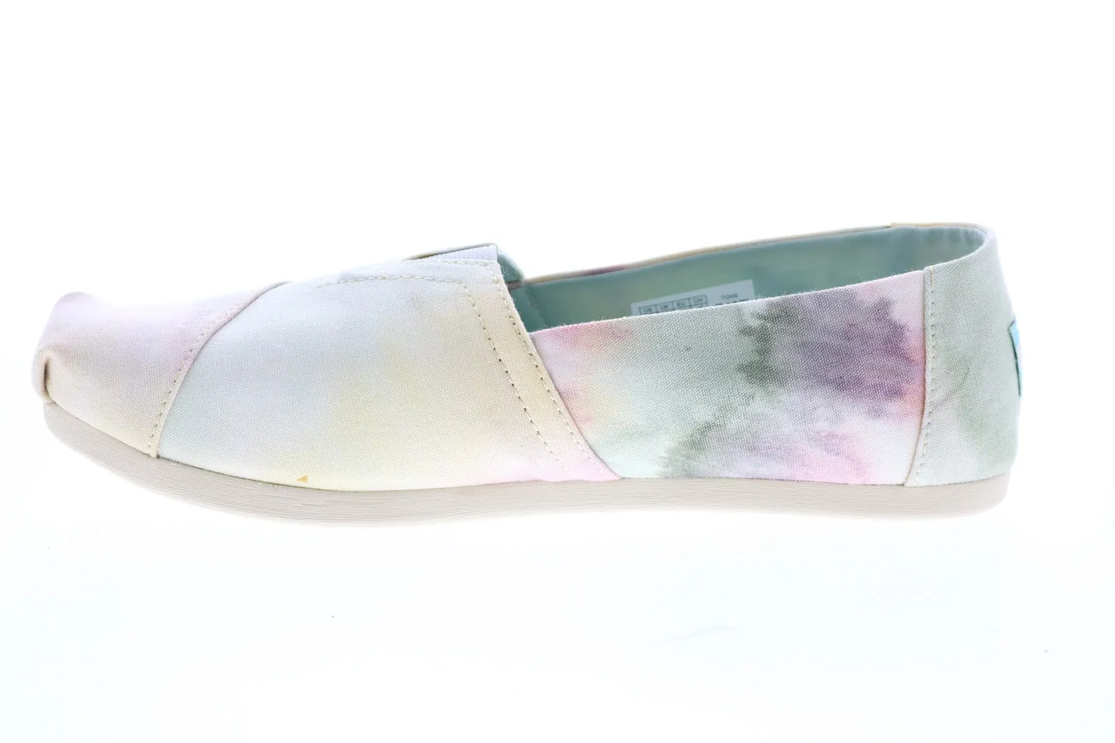 Toms Alpargata 10015767 Womens Gray Canvas Slip On Loafer Flats Shoes