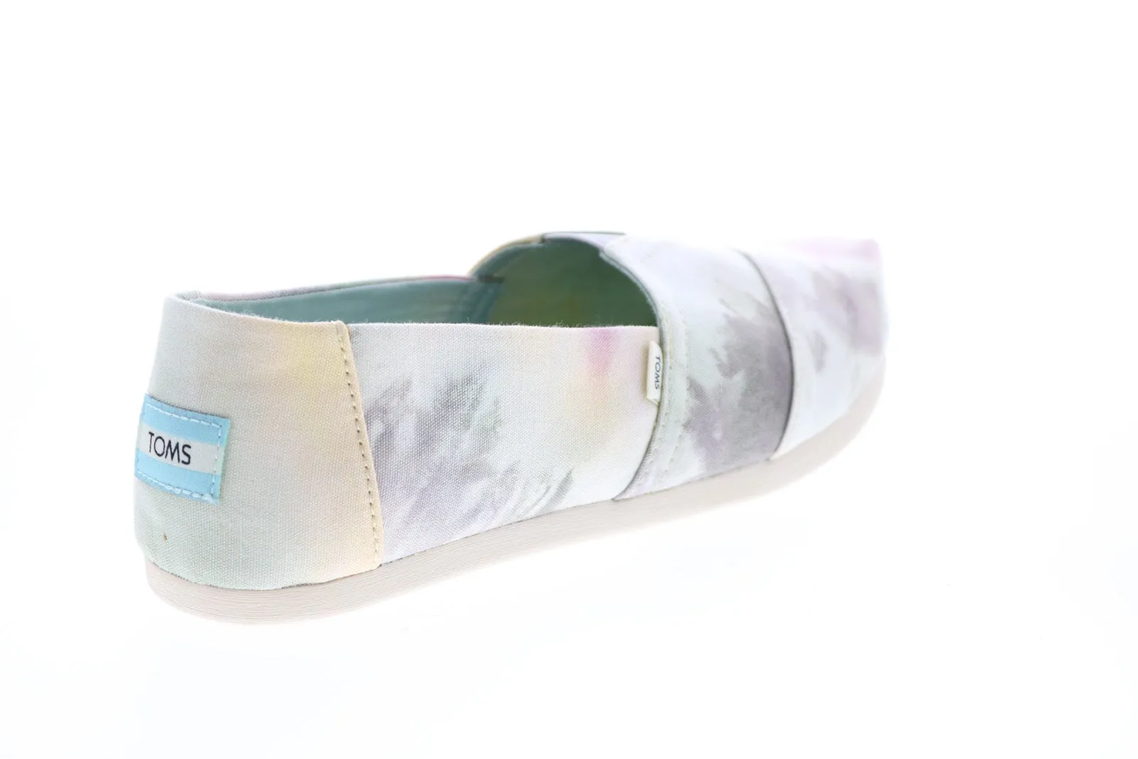 Toms Alpargata 10015767 Womens Gray Canvas Slip On Loafer Flats Shoes