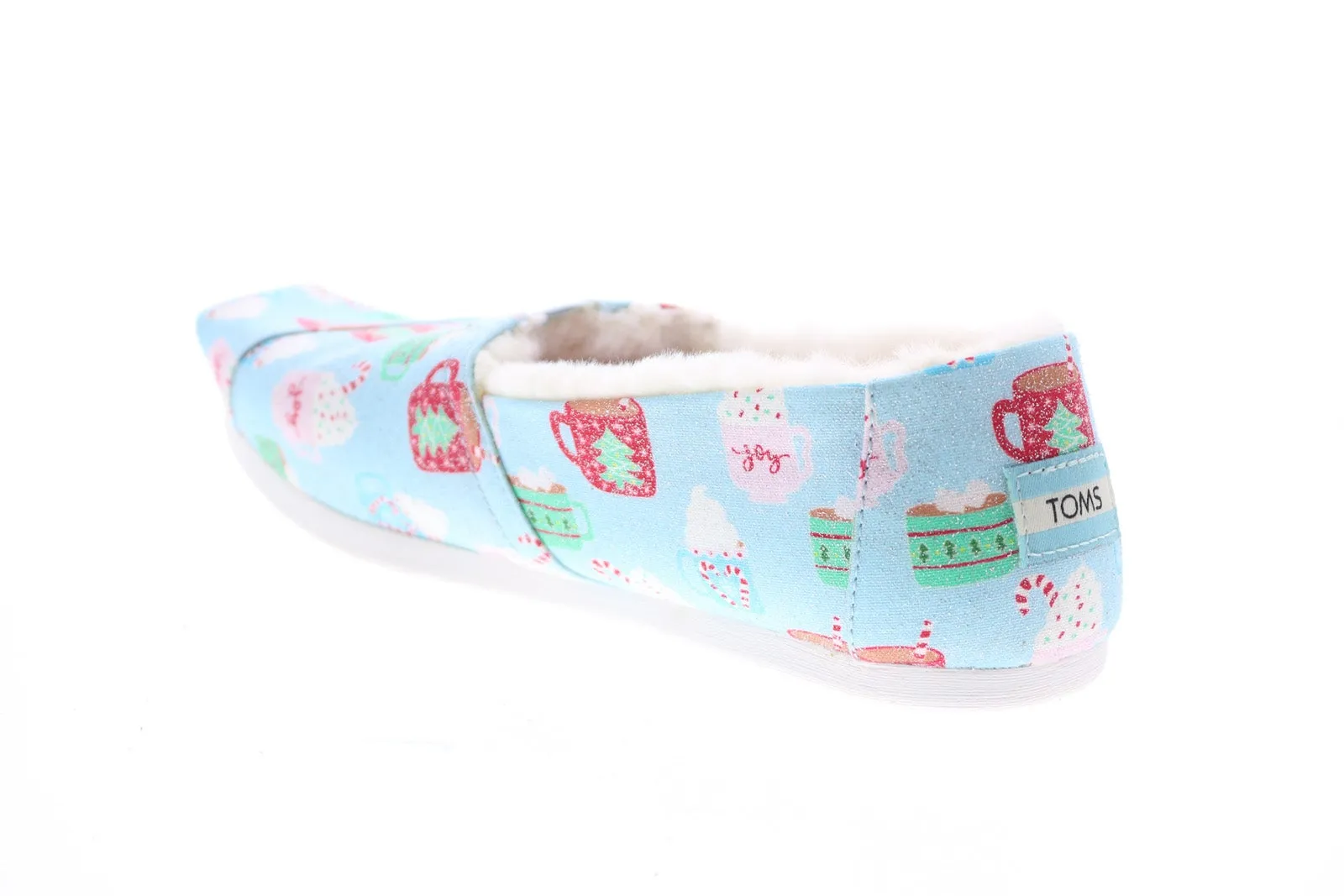 Toms Alpargata 10016072 Womens Blue Canvas Slip On Loafer Flats Shoes