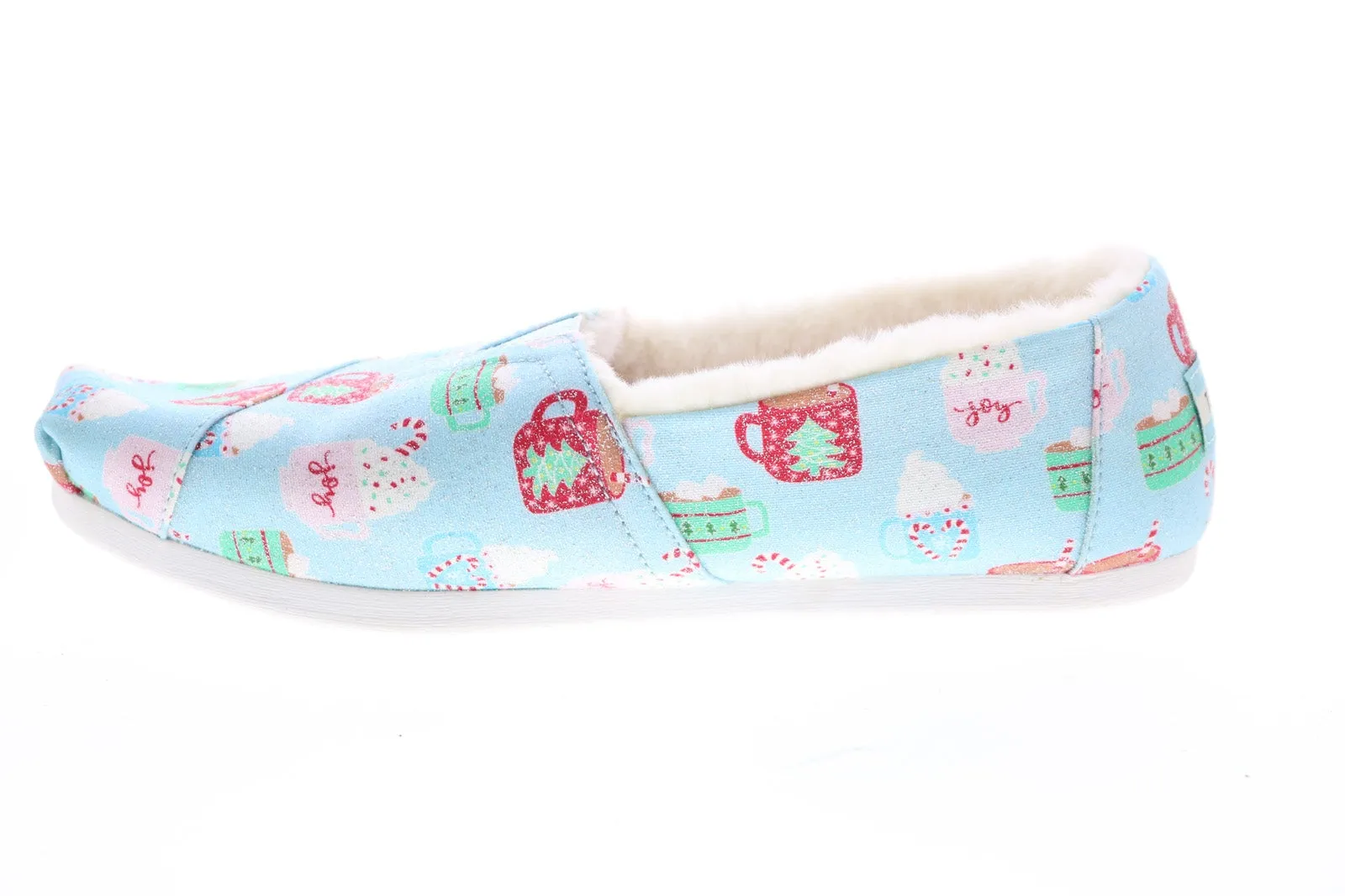 Toms Alpargata 10016072 Womens Blue Canvas Slip On Loafer Flats Shoes