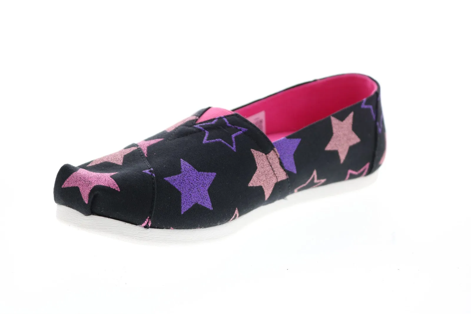 Toms Alpargata 10016075 Womens Black Canvas Slip On Loafer Flats Shoes