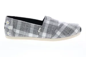 Toms Alpargata 10016231 Womens Black Canvas Loafer Flats Shoes