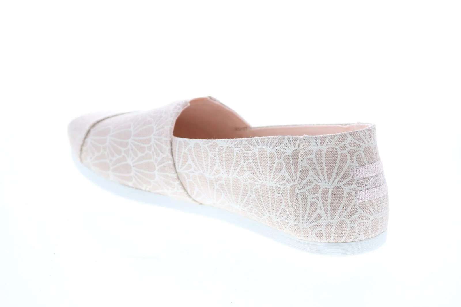 Toms Alpargata 10016240 Womens Pink Canvas Slip On Loafer Flats Shoes