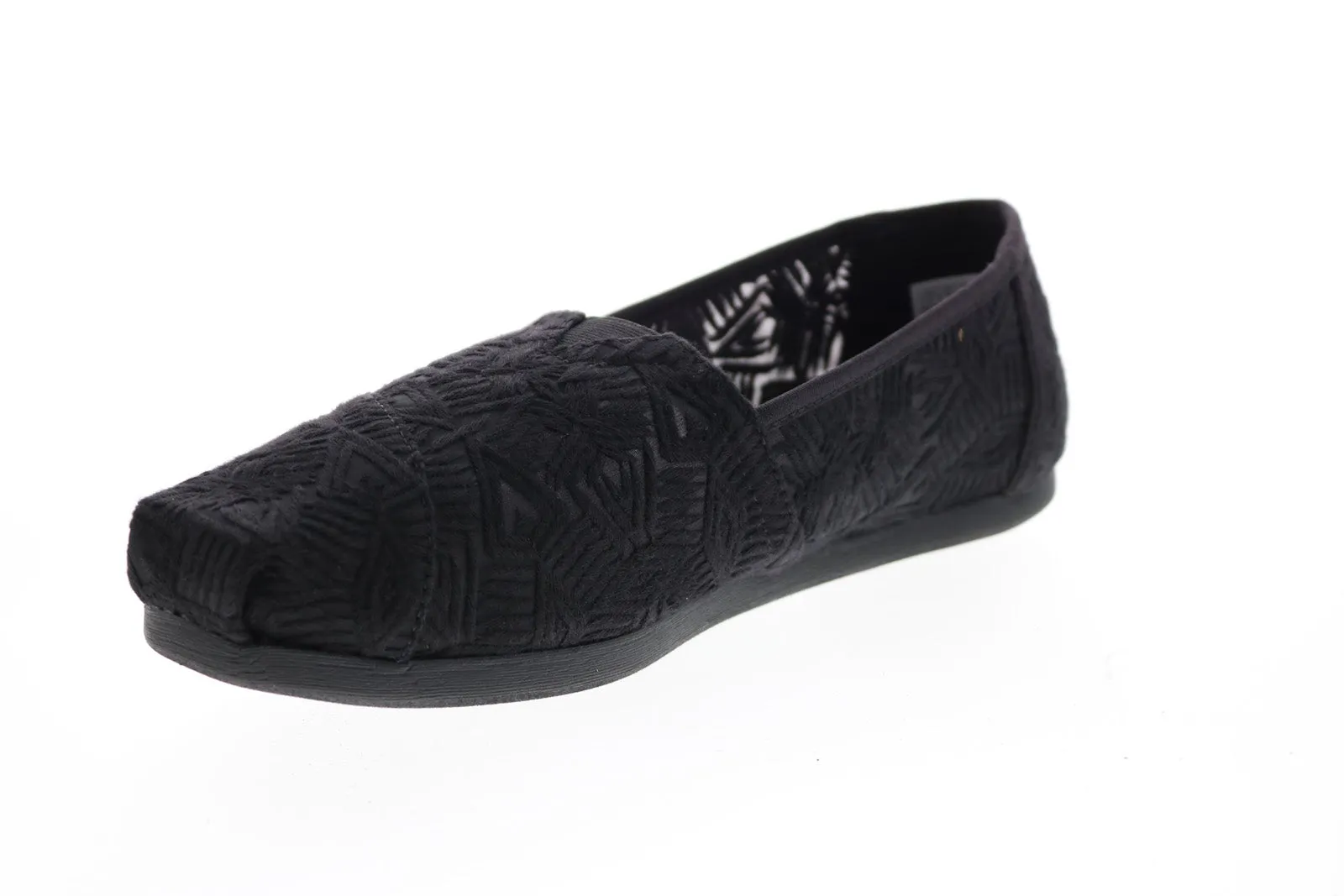 Toms Alpargata 10016258 Womens Black Canvas Loafer Flats Shoes
