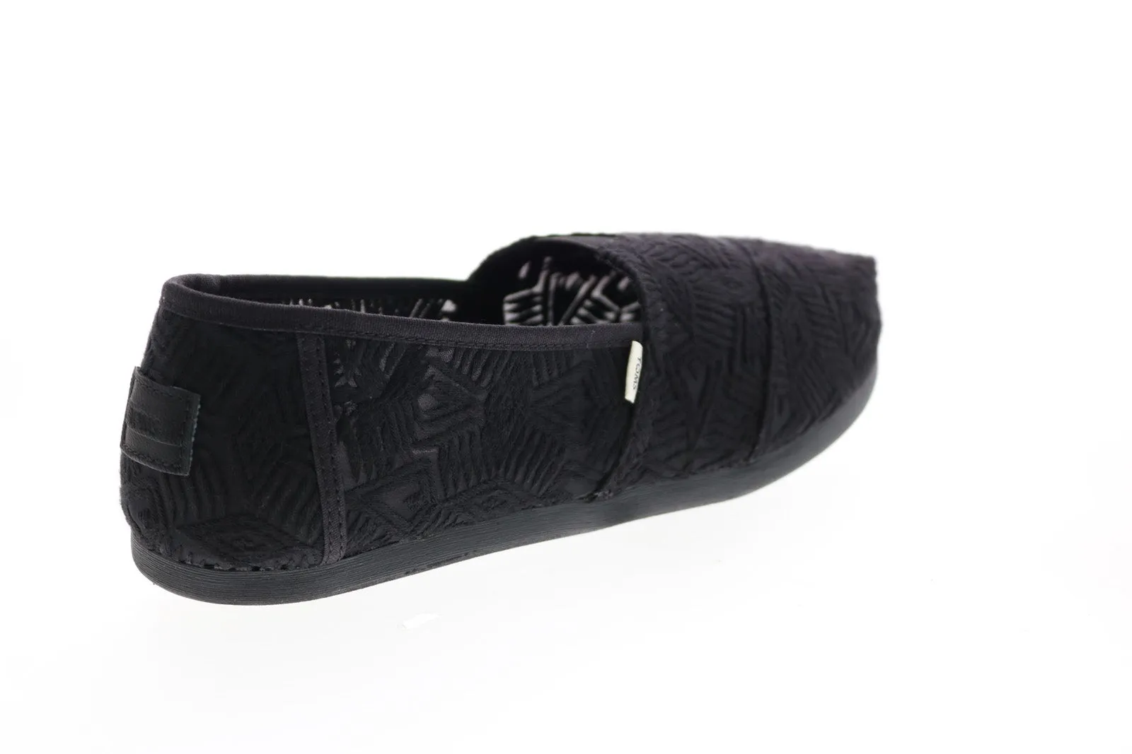 Toms Alpargata 10016258 Womens Black Canvas Loafer Flats Shoes