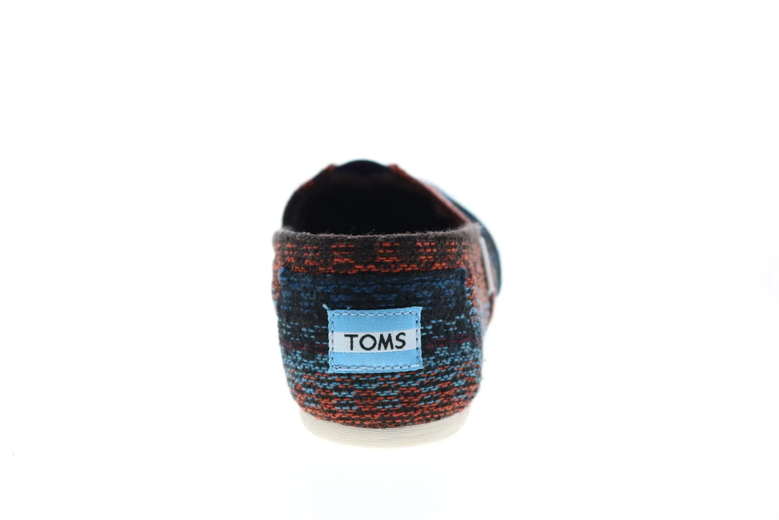 Toms Classic 10008947 Womens Black Red Canvas Loafer Flats Shoes