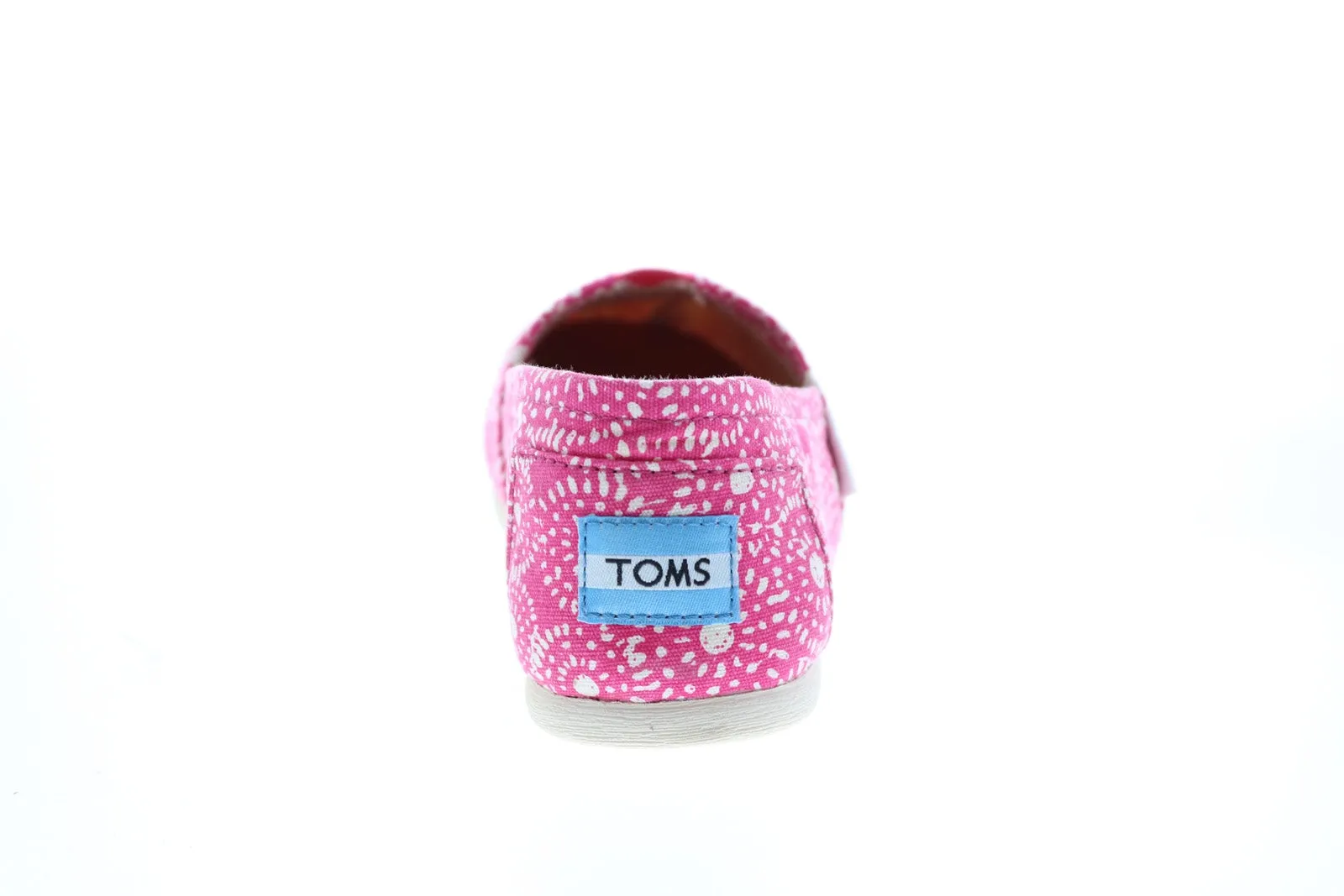 Toms Classic 10009712 Womens Pink Canvas Slip On Loafer Flats Shoes