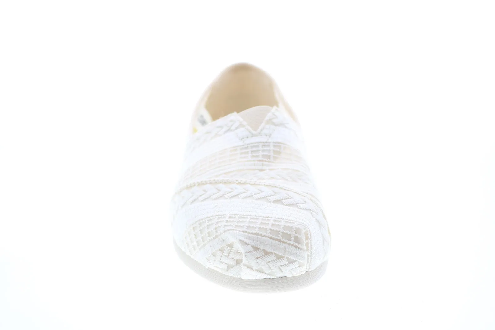 Toms Classic 10013518 Womens Beige Canvas Slip On Loafer Flats Shoes