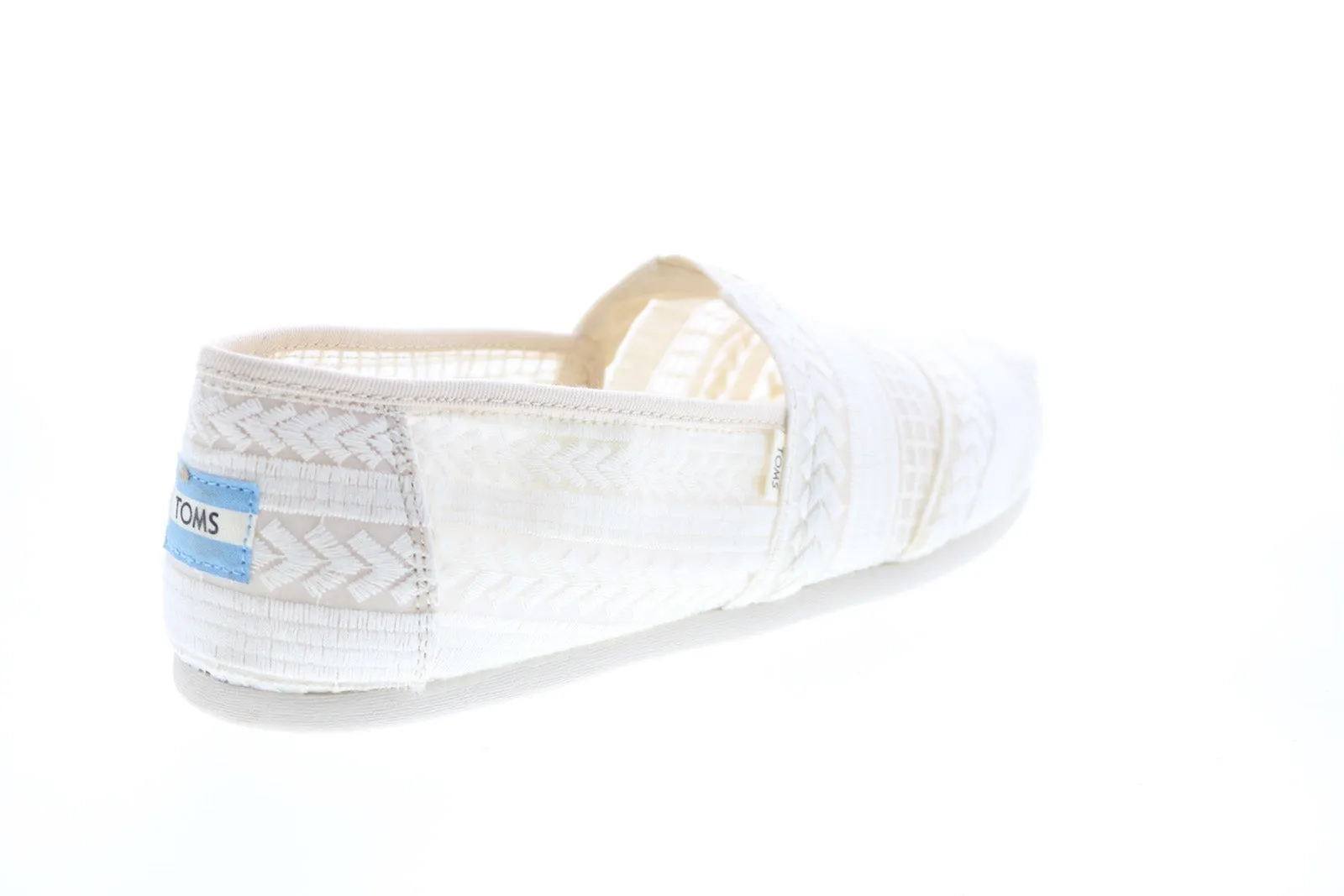 Toms Classic 10013518 Womens Beige Canvas Slip On Loafer Flats Shoes