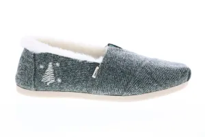 Toms Classic 10014948 Womens Green Canvas Loafer Flats Shoes