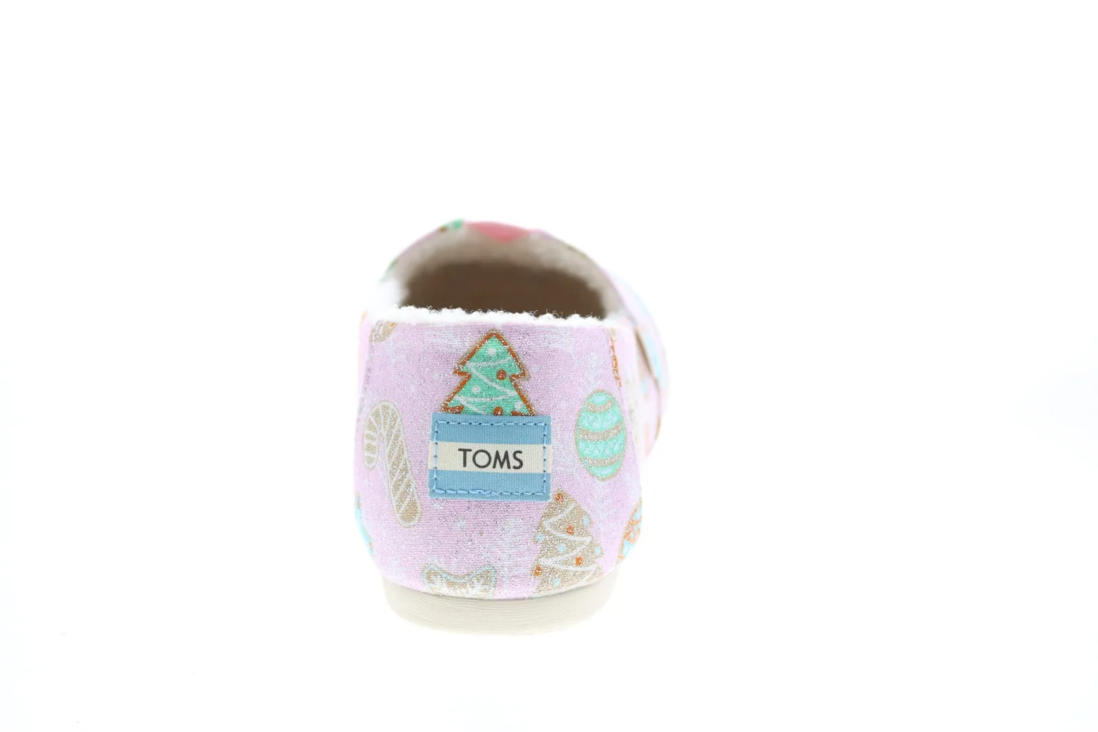 Toms Classic 10014951 Womens Pink Canvas Slip On Loafer Flats Shoes