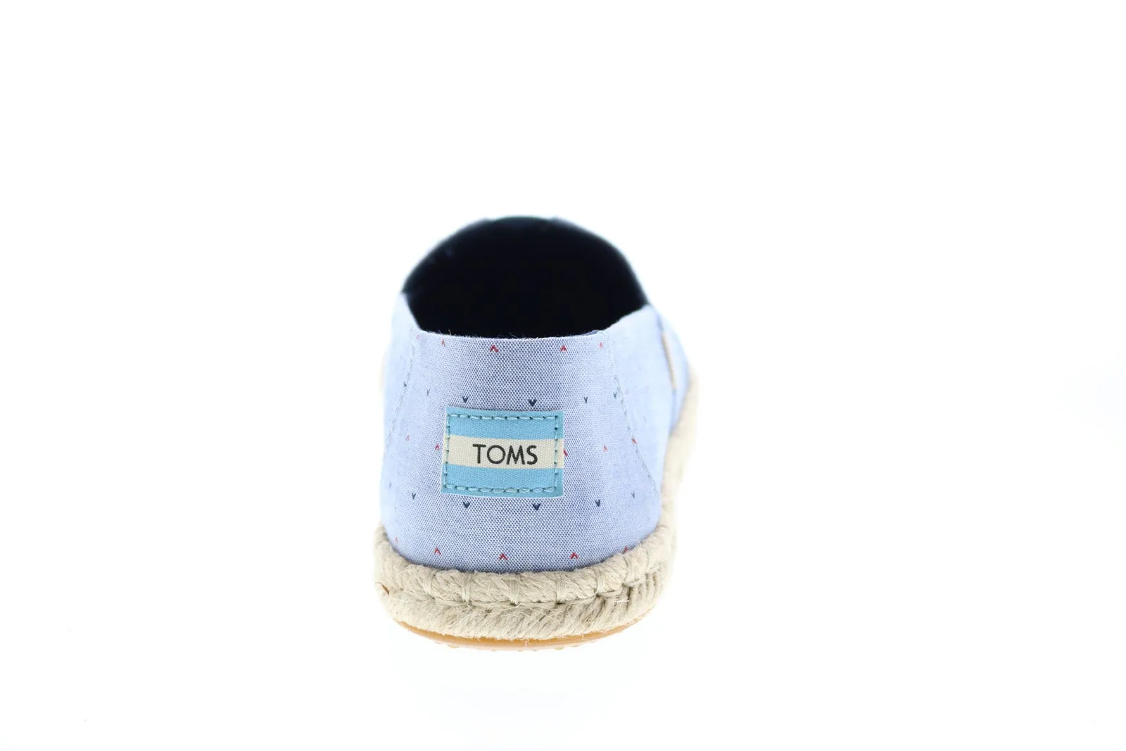 Toms Classic 10015054 Womens Blue Canvas Slip On Loafer Flats Shoes
