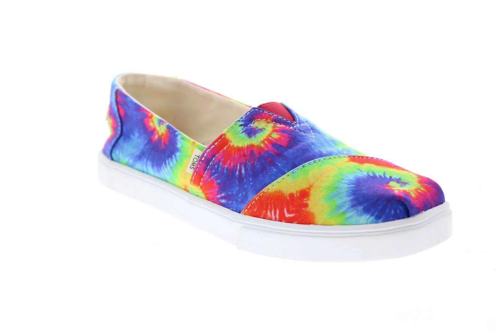 Toms Classic 10015580 Womens Blue Green Canvas Loafer Flats Shoes