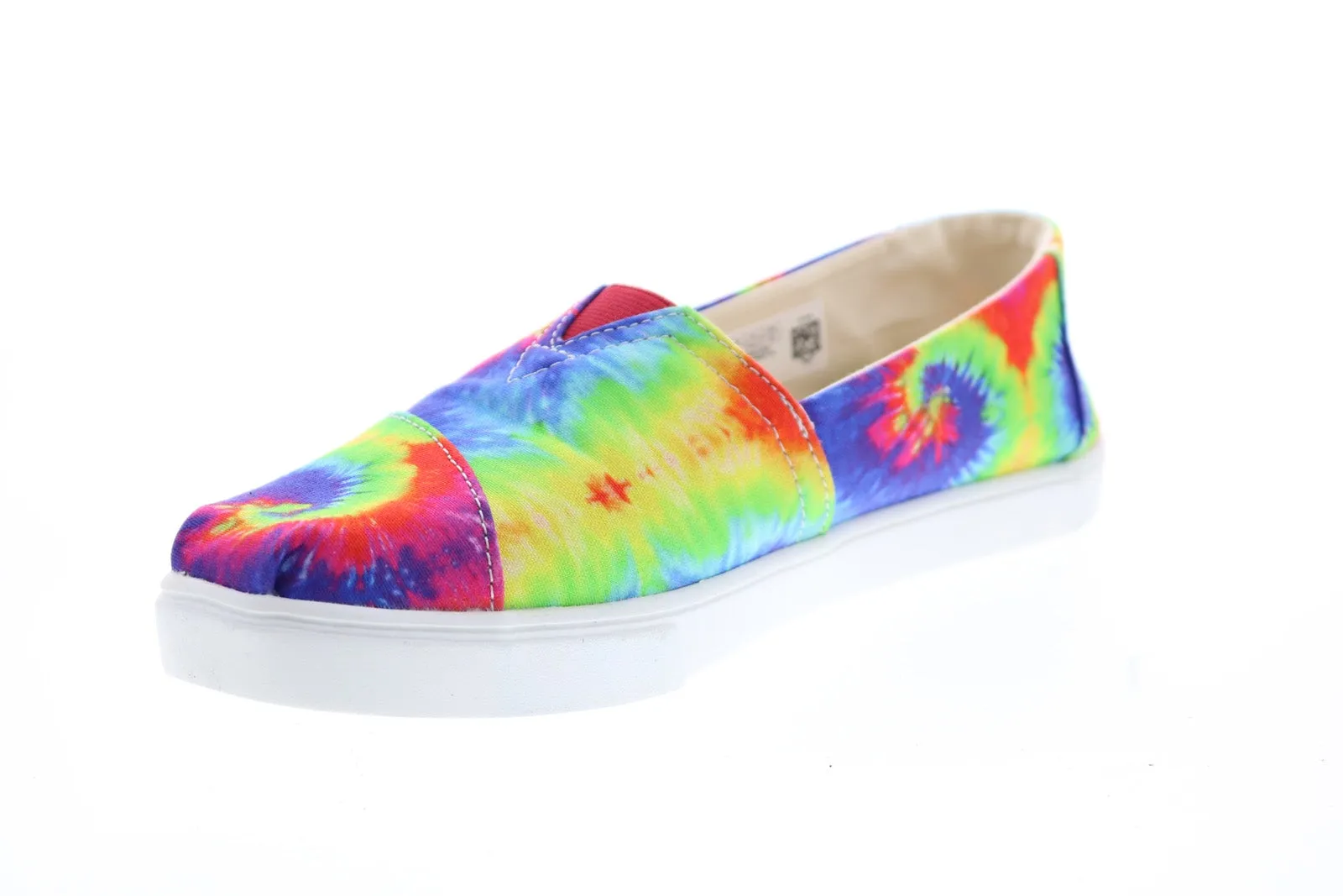 Toms Classic 10015580 Womens Blue Green Canvas Loafer Flats Shoes