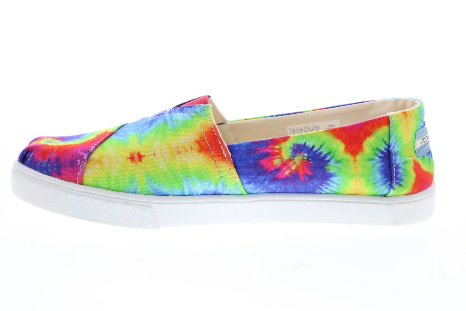 Toms Classic 10015580 Womens Blue Green Canvas Loafer Flats Shoes