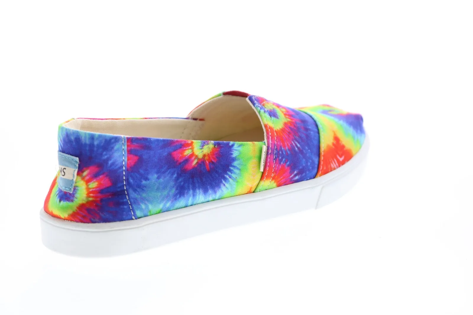 Toms Classic 10015580 Womens Blue Green Canvas Loafer Flats Shoes