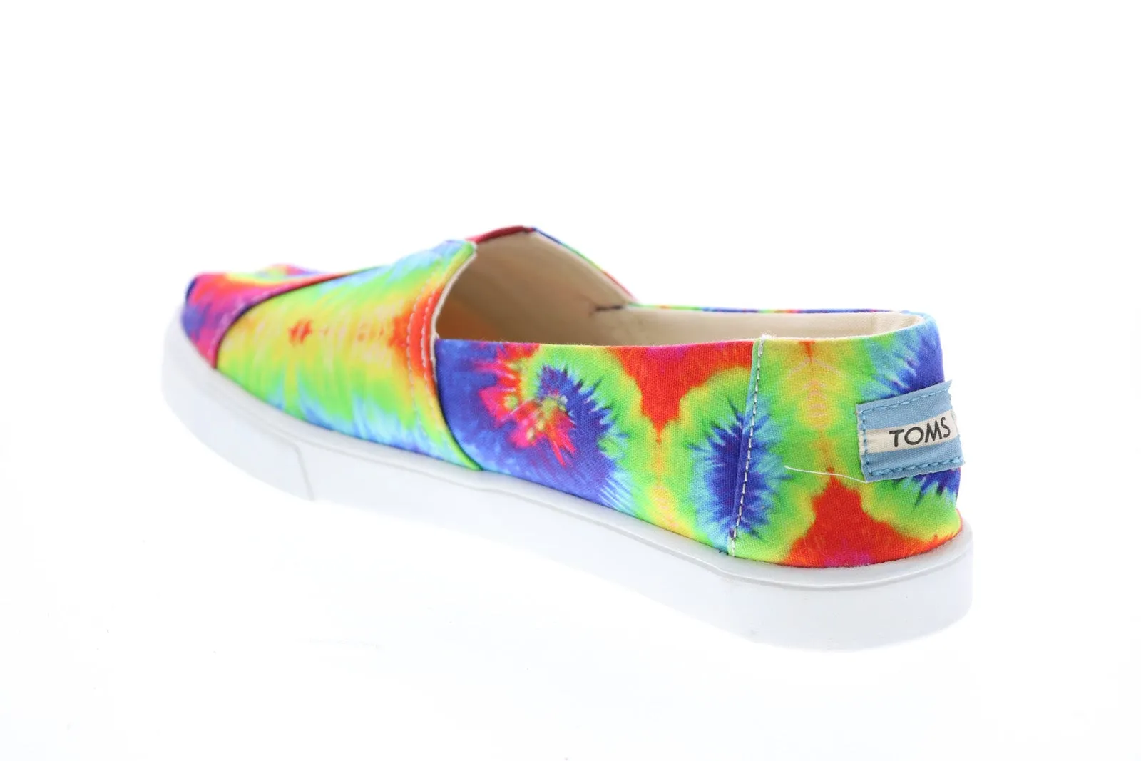 Toms Classic 10015580 Womens Blue Green Canvas Loafer Flats Shoes