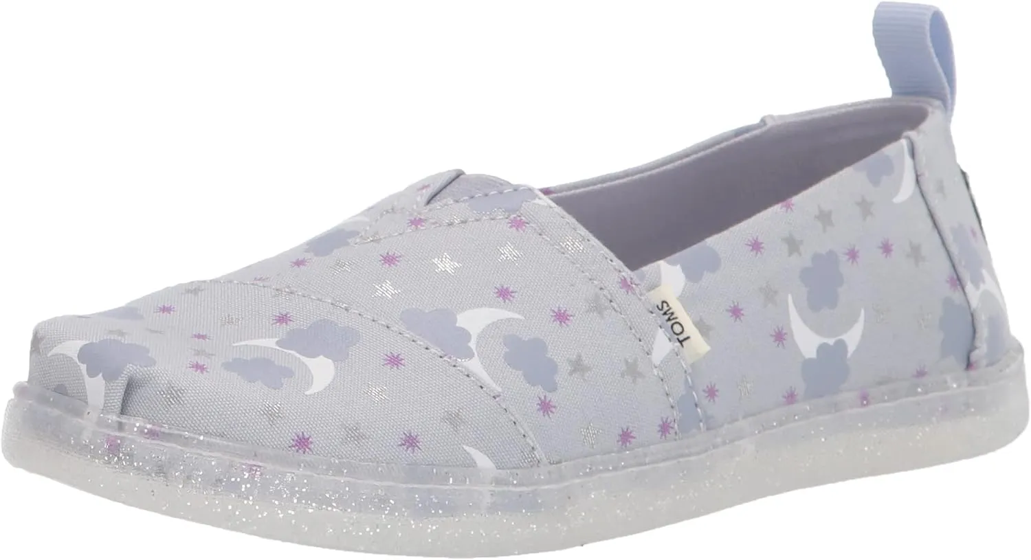 TOMS Girls Alpargata Sneaker, Arctic Ice, 6 Little Kid