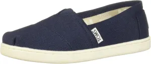 TOMS Unisex Child Classic Alpargata Sneaker, Navy Canvas