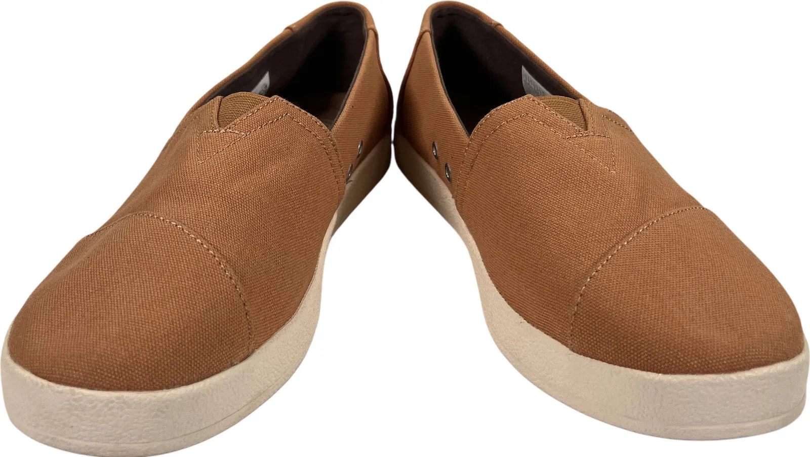 Toms Women’s Brown Alp Fwd Canvas Slip On Loafers - 9