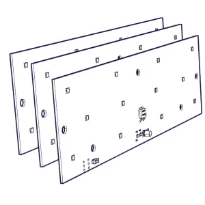 Triple Led Panel w/Harness for the MM9545M (RP9005)