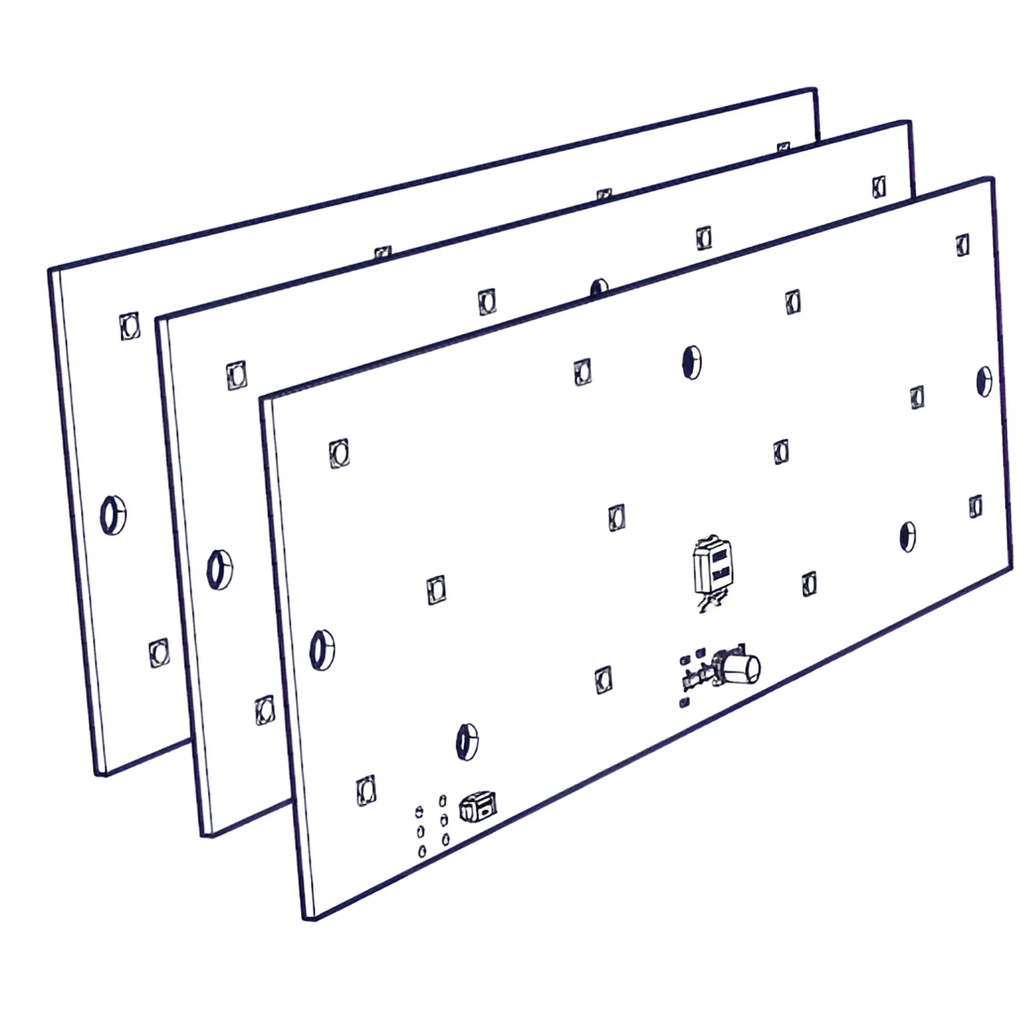 Triple Led Panel w/Harness for the MM9545M (RP9005)