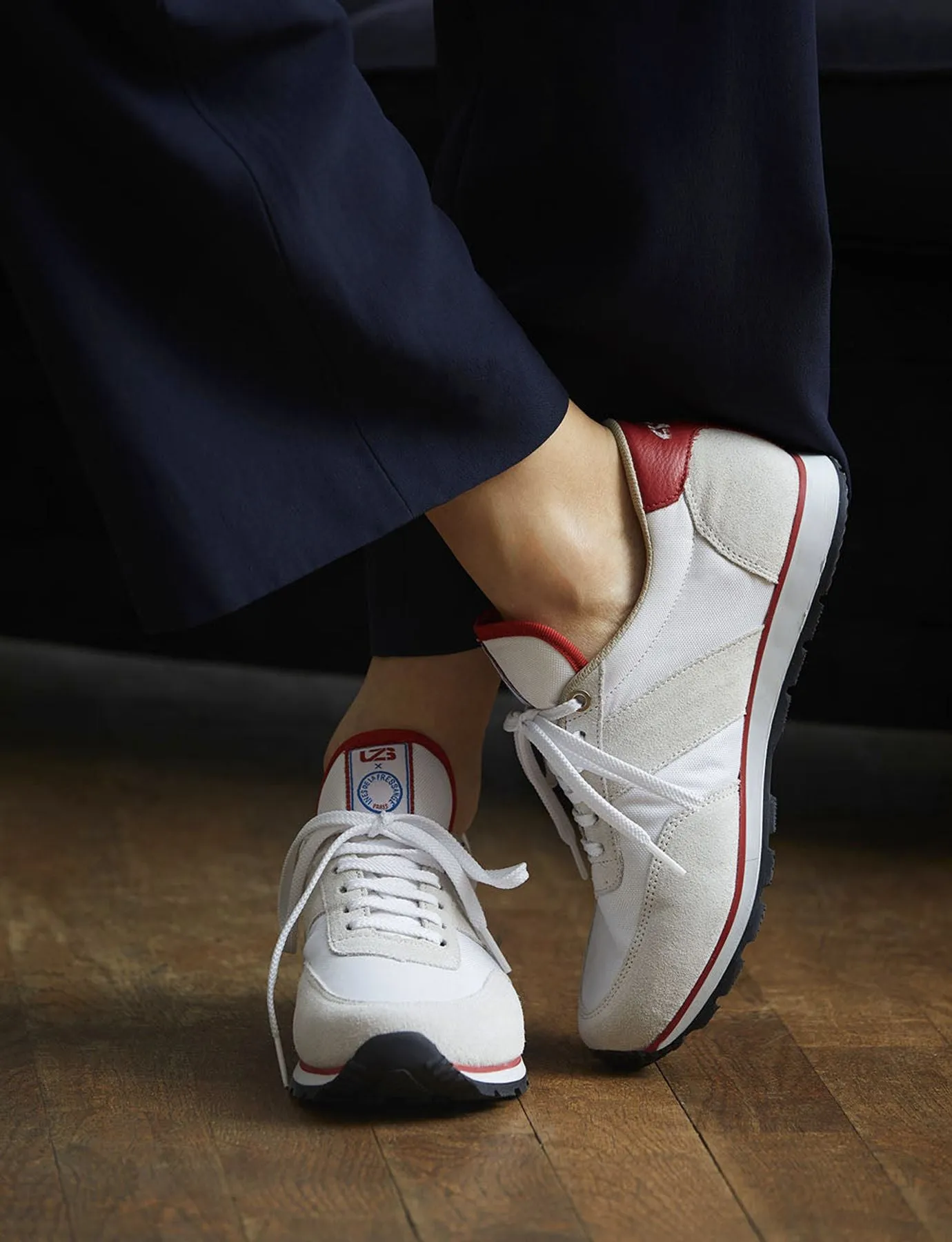 UZS x Ines Unisex ecru sneakers