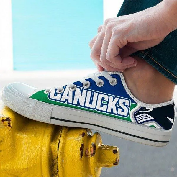 vancouver canucks mens low cut sneakers cut