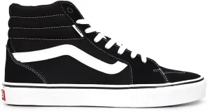 Vans Men's Hi-Top Trainers Sneaker, Suede Canvas Black Black, 10.5