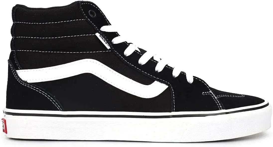 Vans Men's Hi-Top Trainers Sneaker, Suede Canvas Black Black, 10.5