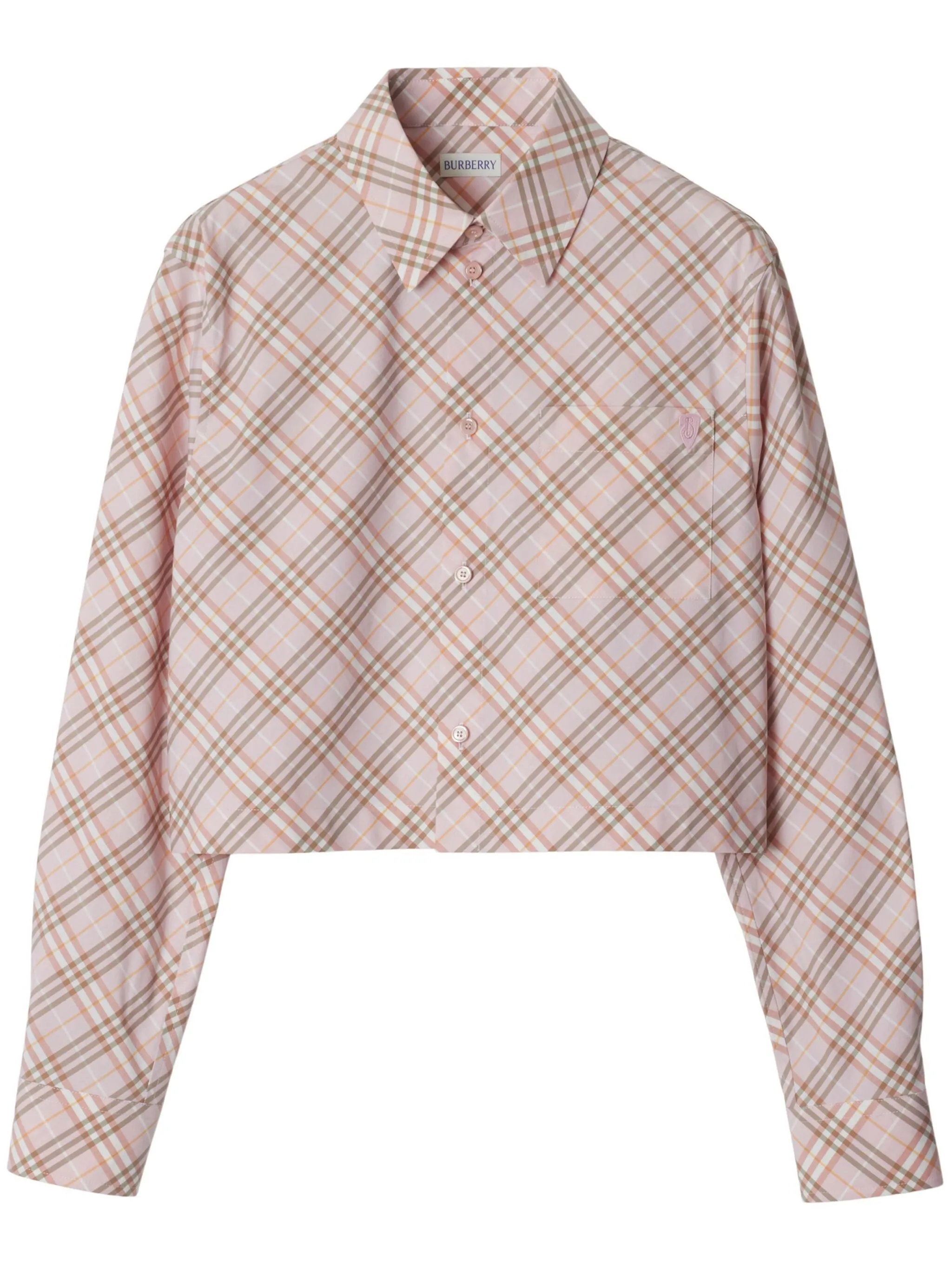 Vintage Check Cropped Shirt