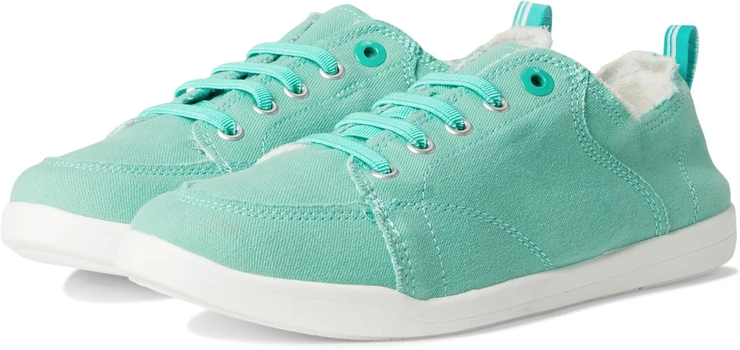 VIONIC Women's Pismo Sneaker, Aqua Green Canvas, 6.5