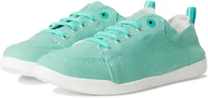VIONIC Women's Pismo Sneaker, Aqua Green Canvas, 6.5