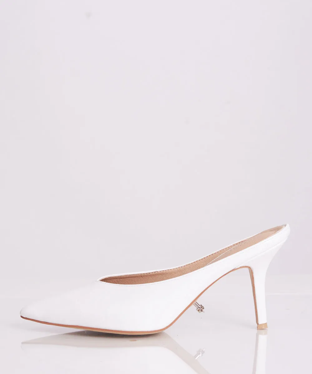 Vivian Pointy Heels- White