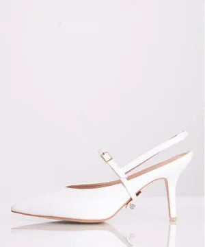 Vivian Pointy Heels- White