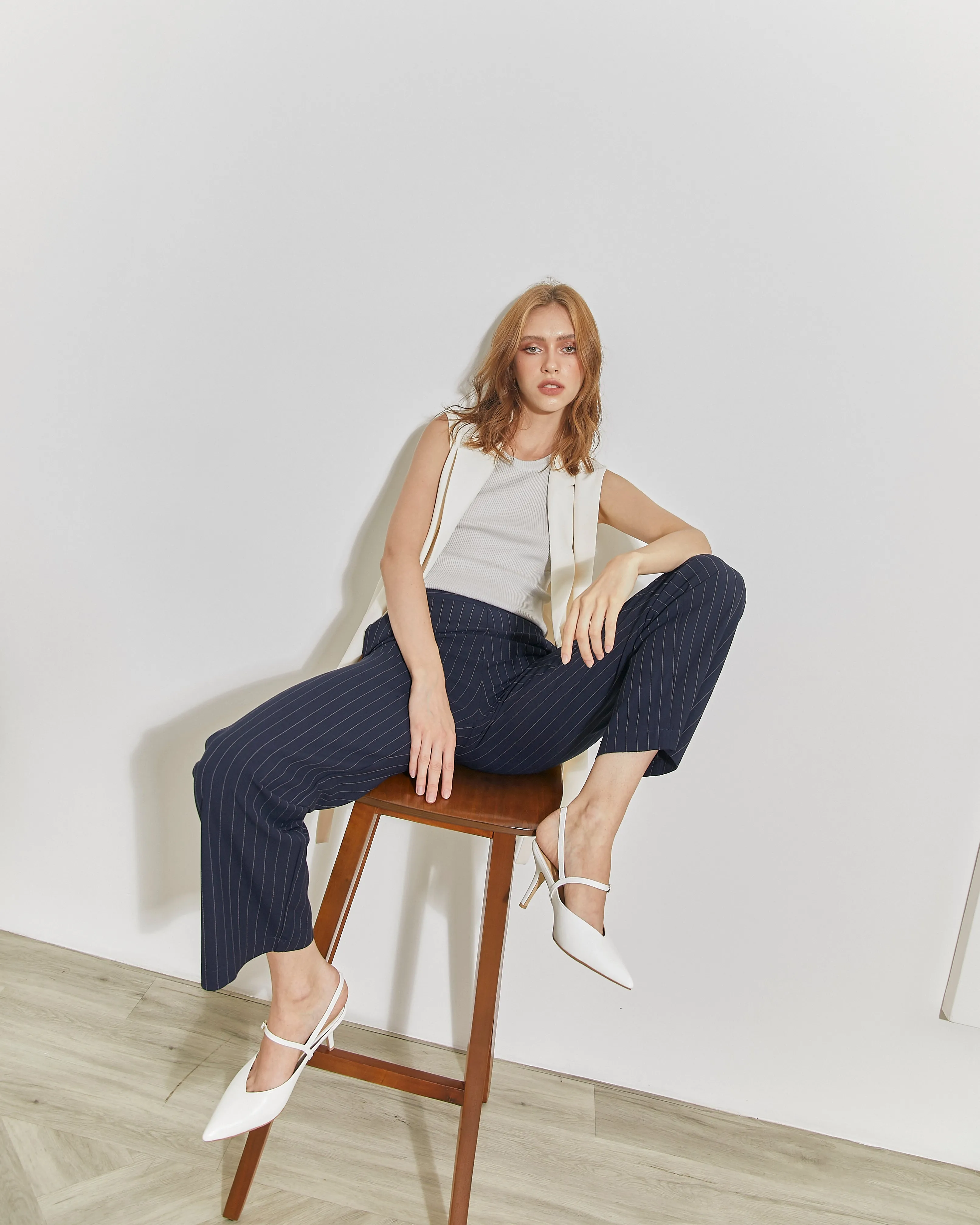 Vivian Pointy Heels- White