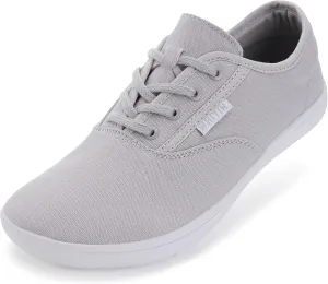 WHITIN Women's Wide Canvas Minimalist Barefoot Shoes | Zero Drop Sole | Casual Sneaker