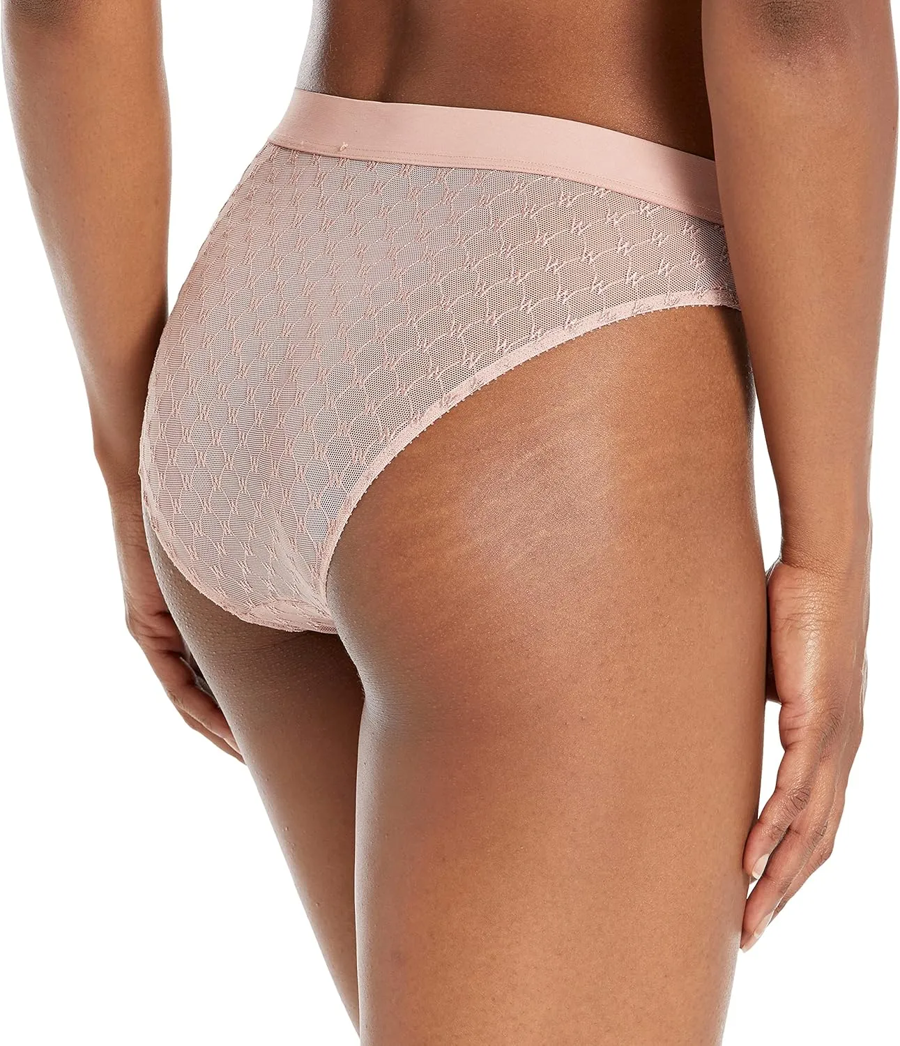 Wolford Women's Sheer Logo Bikini Brief Underwear Panties